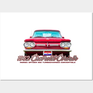 1962 Chevrolet Corvair Monza Spyder 900 Turbocharged Convertible Posters and Art